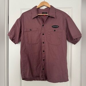 Airwalk burgundy button up shirt